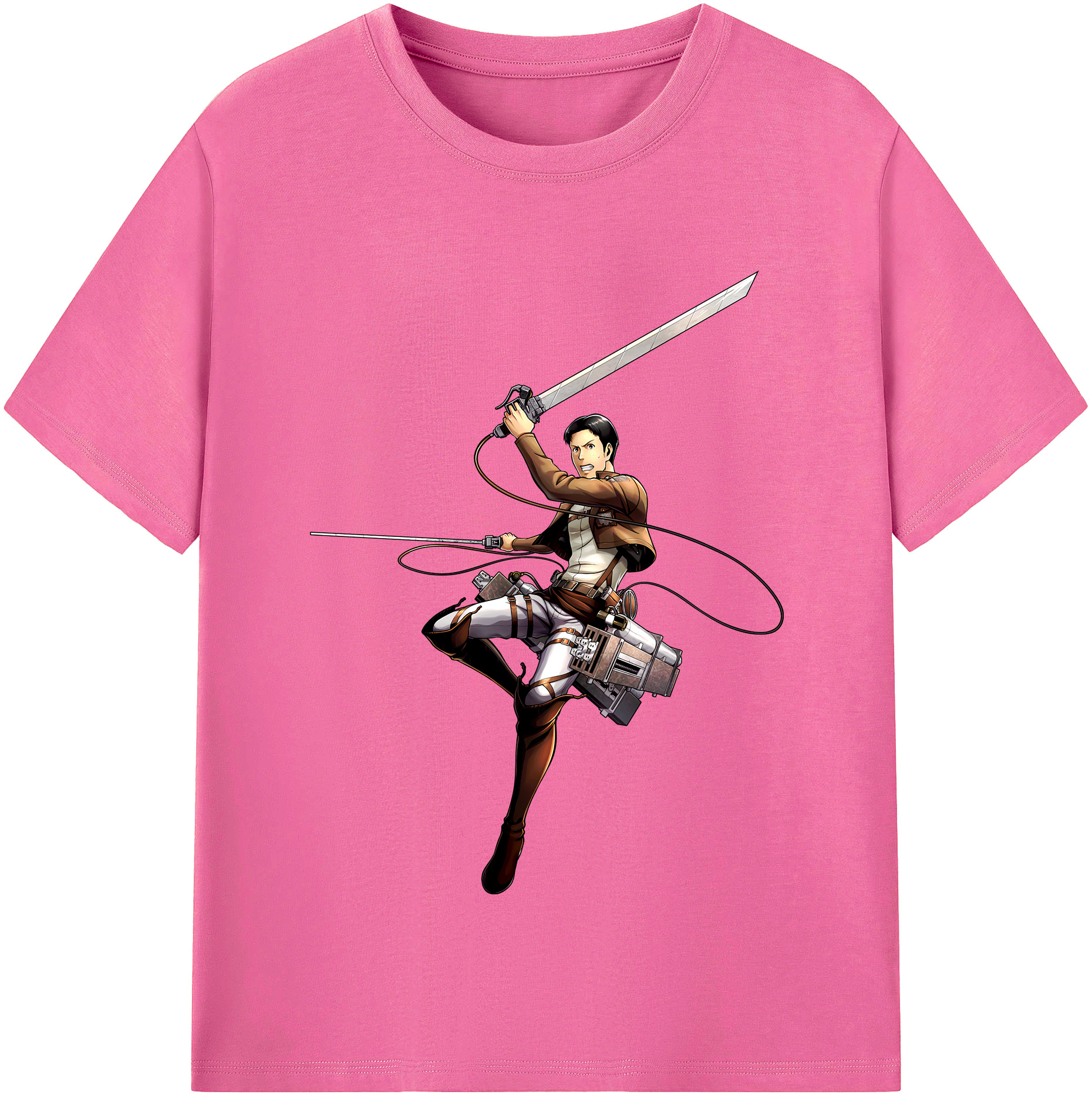 （画像用） 進撃の巨人 Attack on Titan レディースカジュアルプリントTシャツ（綿100％）